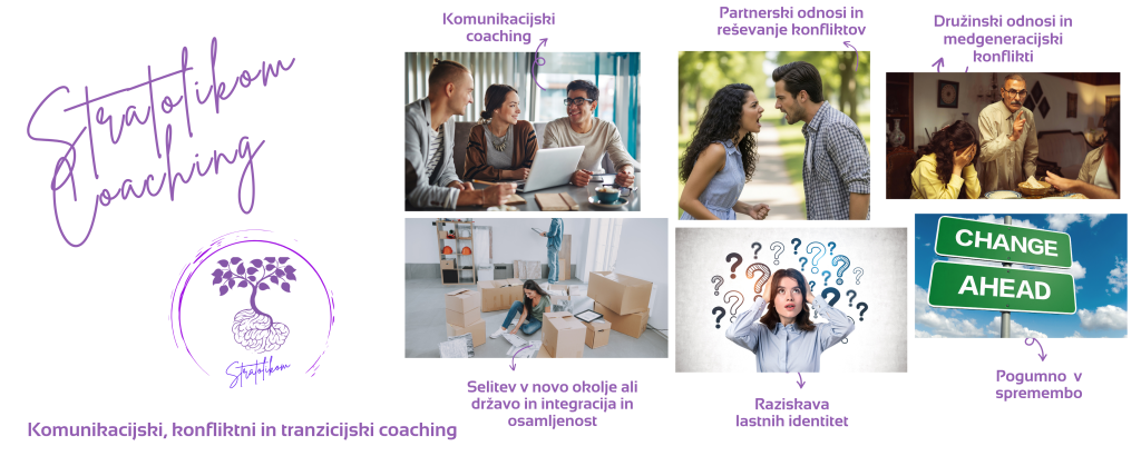 Komunikacijski, konflitni, tranzicijski in integracijski cocahing